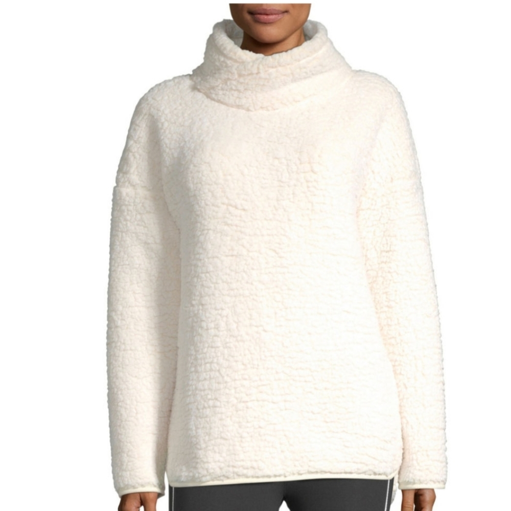 New Mock Neck Long Sleeve Sweatshirt